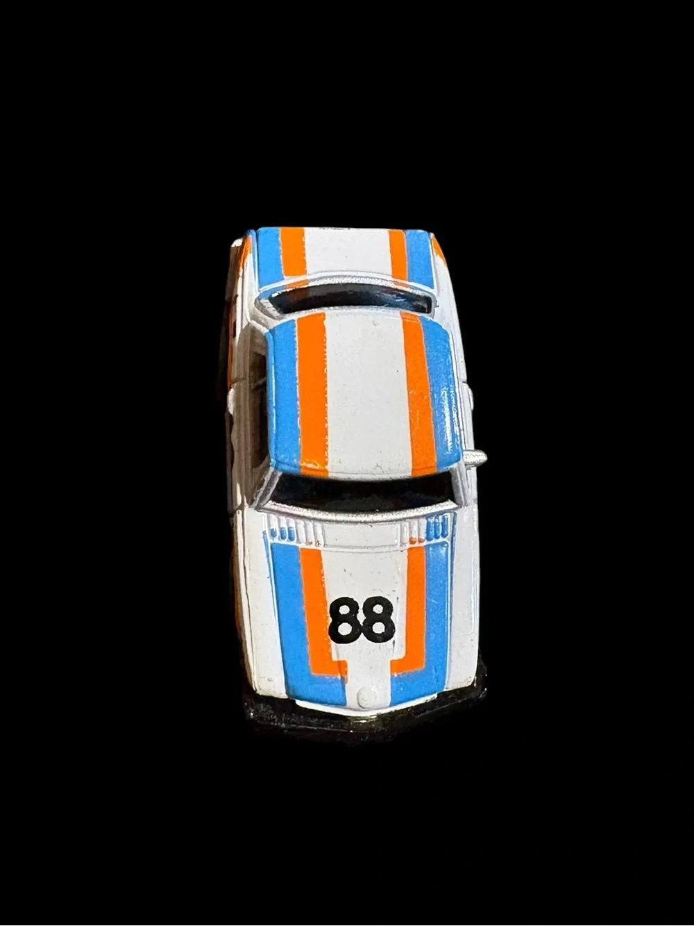 Vintage Micro Machines Mercedes Benz 450 SLC White Blue Orange #88